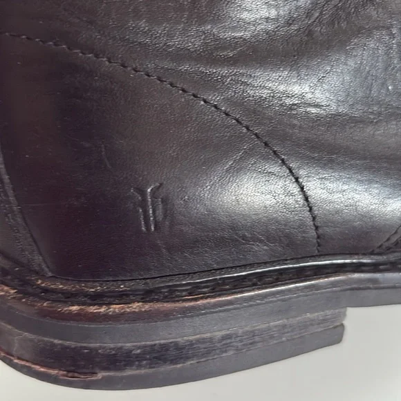 Frye Men’s Black Leather Lace-up Ankle Boots Size 10D - Picture 2 of 12